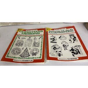 VTG Christmas 70s Junk Journal Dover Scrapbooking Partly Used Clip Art Lot 2